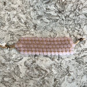 Lucky Brand pink bead bracelet